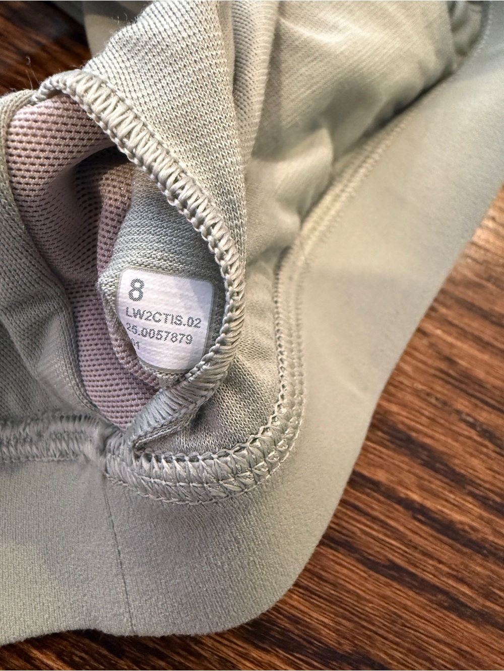 lululemon flow Y bra A-C fog green 8 - Picture 3 of 5